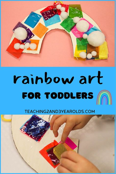 Rainbow Kids Crafts, Art Craft For Toddlers, Color Lesson Plans, Kids Crafts Toddlers, Crafts Toddlers, Rainbow Lessons, Art For Toddlers, Craft For Toddlers, Rainbow Craft