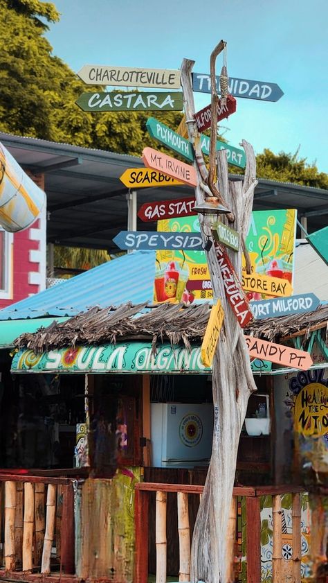 Colourful location sign of Tobago beaches Africa Beach Aesthetic, Black Caribbean Aesthetic, Trinidad And Tobago Culture, Caribbean Travel Aesthetic, Afro Caribbean Aesthetic, Caribbean Beach Aesthetic, Caribbean Summer Aesthetic, Carribean Vacation Aesthetic, Afro Carribean Aesthetic