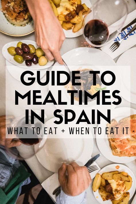 Breakfast In Spain, Spain Meals, Traditional Spain Food, Food From Spain Authentic, Foods From Spain Traditional, Spain Recipes, Tapas In Spain, When To Eat, Spanish Dinner