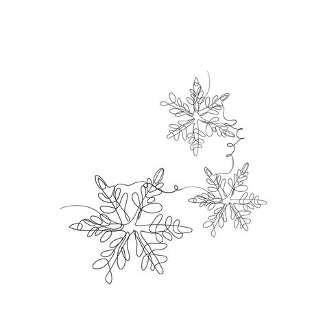 Download the continuous line drawing snowflakes illustration vector 8257834 royalty-free Vector from Vecteezy for your project and explore over a million other vectors, icons and clipart graphics! Winter Line Drawing, Drawing Snowflakes, Snowflake Illustration, Snowflakes Illustration, Snowflakes Drawing, Snow Illustration, Nordic Winter, Single Line Drawing, Winter Illustration