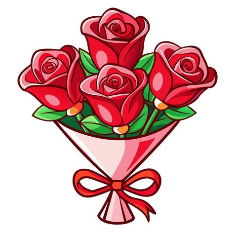 Red Rose Bouquet Clipart Valentines Day Images Free, Bouquet Illustration, Bouquet Clipart, Valentine's Day Illustration, Happy Valentines Day Images, Rosé Png, Rose Clipart, Valentines Day Clipart, Rose Illustration