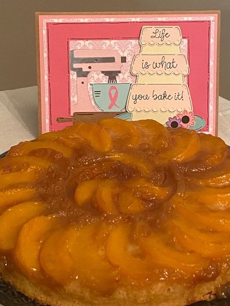 Peach Upside Down Cake With Box Cake, Peach Upside Down Cake, Moist Yellow Cakes, Store Bought Cake, Peach Cake, Canned Peaches, Box Cake Mix, Yellow Cake, Upside Down Cake