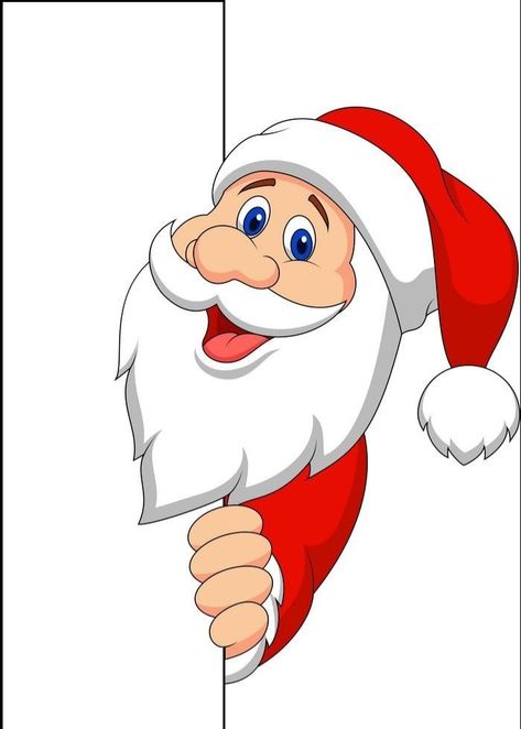 Santa Claus Drawing, Santa Cartoon, Santa Claus Images, Diy Christmas Ornaments Easy, Blank Sign, Christmas Drawing, Paper Crafts Diy Kids, Father Christmas, Christmas Activities