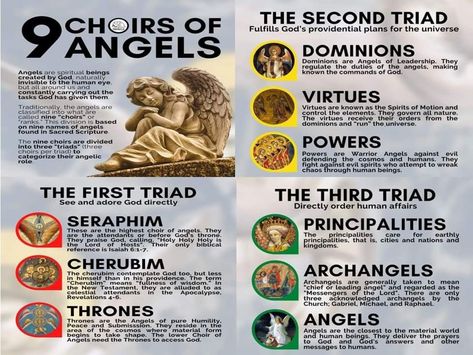 9 Choirs Of Angels, Choirs Of Angels, Archangel Azrael, Saint Gabriel, Animal Spirit Guides, Magic Spell Book, Human Eye, Angel Numbers, Spell Book