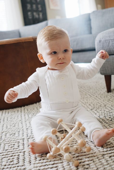 Tuxedo Suspenders, Toddler Baptism Outfit Boy, Baby Boy Dedication Outfit, Baby Boy Blessing Outfit, Spring Baptism Cotton Onesie, Cotton Onesie For Baptism, Suspenders Pants, Baby Boy Baptism Outfit, Boy Christening Outfit