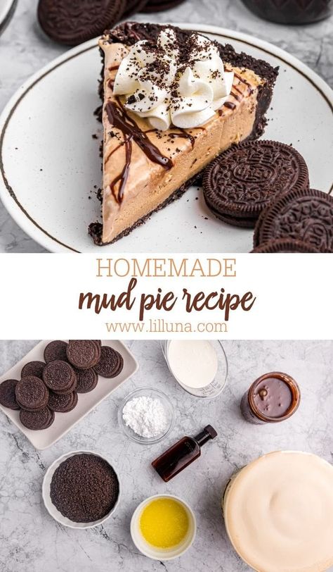 This mud pie only takes minutes to make, but it is simply divine. It's a cool and creamy easy summer dessert! #mudpie #mudepierecipe #mississippimudpie #icecreampie #dessert Mud Pie Recipe, Mississippi Mud Pie, Easy Summer Dessert, Homemade Hot Fudge, Chocolate Crust, Homemade Cheesecake, Frozen Chocolate, Easy Summer Desserts, Ice Cream Pies