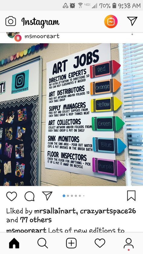 Art Room Display Ideas, Art Room Displays, Art Classroom Display, Art Teacher Room Ideas, Elementary Art Classroom Ideas, Meet The Art Teacher, Elementary Art Room Decor, Whimsigoth Classroom, Elementary Art Classroom Organization