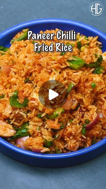 Hina Gautam on Instagram: "Hot n spicy paneer chilli fried rice recipe..! #paneer #paneerchilli #friedrice #chineserice #easyrecipe #quickrecipe" Paneer Fried Rice Recipe, Paneer Rice Recipes, Fried Rice Recipe Indian, Paneer Fried Rice, Chilli Paneer, Indian Rice Recipes, Fried Rice Recipe, Rice Recipe, Rice Recipes