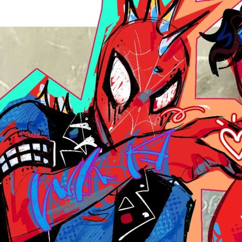 Miles Morales Matching Wallpaper, Spiderpunk Hobie Brown, Hobie And Miles, Spiderman And Gwen, Hobie Brown, Best Anime Couples, Miles Morales, Anime Couples Manga, Spiderman