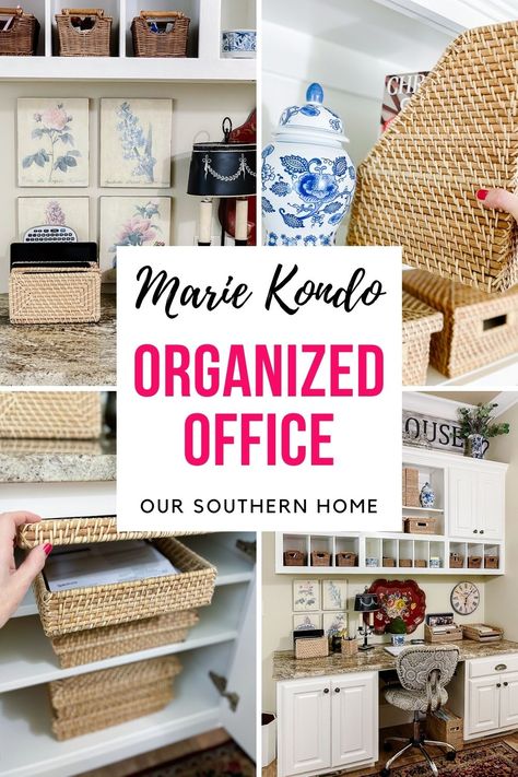 Organize Office At Home, New Appartement, Marie Condo, Konmari Method Organizing, Marie Kondo Organizing, Home Office Makeover, Modern Office Interiors, Office Remodel, My Home Office