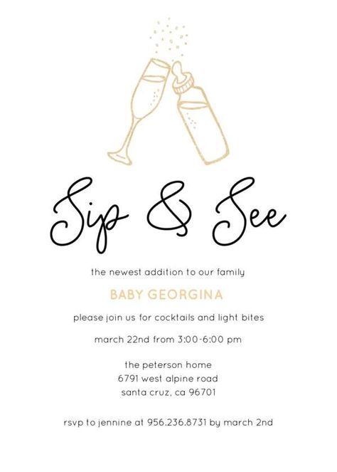 Neutral Sip And See, Valentines Sip And See, Sip And See Shower Ideas, Come And Go Baby Shower Invitations, Sip & See Baby Shower Ideas, Sip And See Party Invitations, Sip & See Party Ideas, Sip And See Themes, Baby Meeting Party