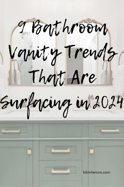 Updating your bathroom can be an exciting endeavor. And with each new year comes the emergence of new design trends that can help guide your decisions on fixtures, colors, materials and more. When it comes to choosing a new vanity - the bathroom centerpiece that sets the tone for your whole space - it's smart to know what stylish yet functional options you'll have to pick from. Small Bathroom Trends, Bathroom Vanity Trends, Bathroom Centerpiece, Painted Vanity Bathroom, Teen Bathrooms, Small Full Bathroom, Vanity Backsplash, Master Bath Design, New Vanity
