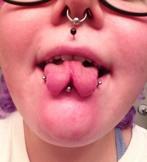 Snake Tongue, Hoop Ring, Nostril Hoop Ring, Piercings, Nose Ring