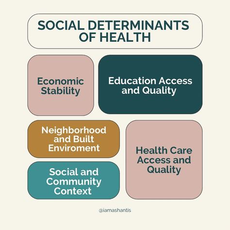 Are you familiar with social determinants of health? If not did you learn something new today? ___ Hi I’m Ashantis and I work with folks who are interested in repairing their relationship with their body while unlearning all the BS we’ve been taught about health. As a mental health and fitness professional, I focus my work on the mind and body - both of which are equally important to one’s health. 📍Chicago + Virtual You can always schedule a free consultation if you’re interested in: -... Social Policy, World Health Organization, Social Determinants Of Health, New Today, Support People, Health Advice, Something New, Health Education, Health Care