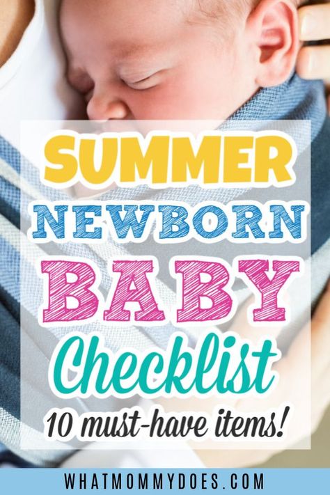 This is an important list of essential items for summer newborns! I wish I had a list like this when I was pregnant! Perfect for May/June/July/August baby birth dates!! Follow the advice here and you'll be prepared with the right things just in time. | #newborntips #babyclothes #babyswimsuit #babystuff #babies #expecting #newmom #babyshower Summer Newborn Must Haves, Dressing A Newborn In Summer, New Baby Shopping List, Baby Checklist Newborn, Summer Newborn, August Baby, Kids Fever, Fit Pregnancy, Baby Checklist