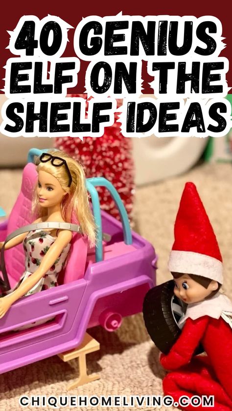 Bring laughs to your holiday season with these Funny Elf on the Shelf Ideas that kids (and adults) will love! From mini marshmallow hot tub parties and sneaky cookie heists to elf TP-ing the Christmas tree and leaving funny notes, these ideas are guaranteed to spark joy every morning. Try having your elf zip-line across the room with candy cane hooks or " Adult Elf On Shelf Ideas, Unique Elf On The Shelf Ideas Creative, Elf On The Shelf Footprints Trail, Elf Pet Ideas, Baby Elf On The Shelf Ideas, Elf Things, Elf On Shelf Funny, Family Laughing, Funny Notes