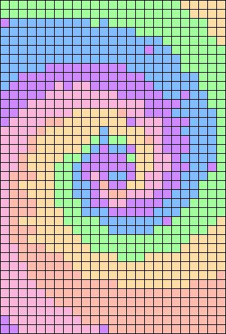 Alpha Pattern #20853 Preview added by lizzy956 Spiral Cross Stitch Pattern, Pixel Art Geometric Pattern, Spiral Pixel Art, Tiy Diy, Graph Paper Designs, Hippie Summer, Graph Paper Drawings, Pixel Crochet, Pixel Art Grid