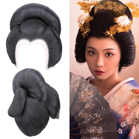 Japanese Geisha Hair Accessories Products For Women Traditional Kmono Hair Classic Photography Hairpiece Ancient Lady Cosplay Geisha Dress, Japanese Accessories, Easy Professional Hairstyles, Geisha Hair, Funny Princess, Kimono Accessories, Traditional Accessories, Hairstyle Curly, Old Hairstyles