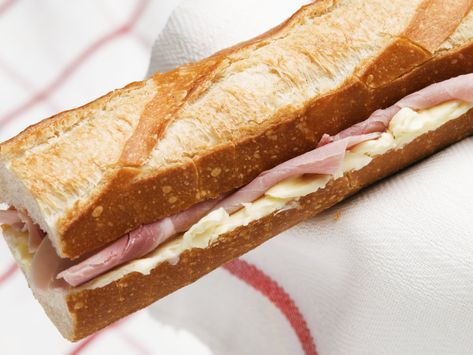 10 Sandwiches to Eat in France Before You Die | French sandwich culture is a thing of glory. Ham And Butter Sandwich, French Sandwiches, French Sandwich, Baguette Sandwich, Picnic Sandwiches, Ham Sandwiches, Sandwiches For Lunch, Visit France, Best Sandwich