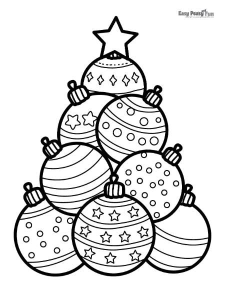 Christmas Ornaments in a Shape of Xmas Tree for Coloring Christmas Ornaments Coloring Pages, Ornaments Coloring Pages, Christmas Ornaments Coloring, Christmas Tree Coloring, Christmas Ornament Coloring Page, Printable Christmas Ornaments, Christmas Coloring Sheets, Christmas Tree Coloring Page, Tree Coloring Page