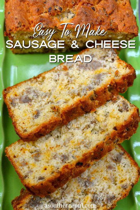 Tastemade Recipe Rundown, Sausage Cheese Bread, Impossible Pies, Sausage Bread, Breakfast Recipies, Breakfast Bread Recipes, Bisquick Recipes, Breakfast Bread, Cloud Bread