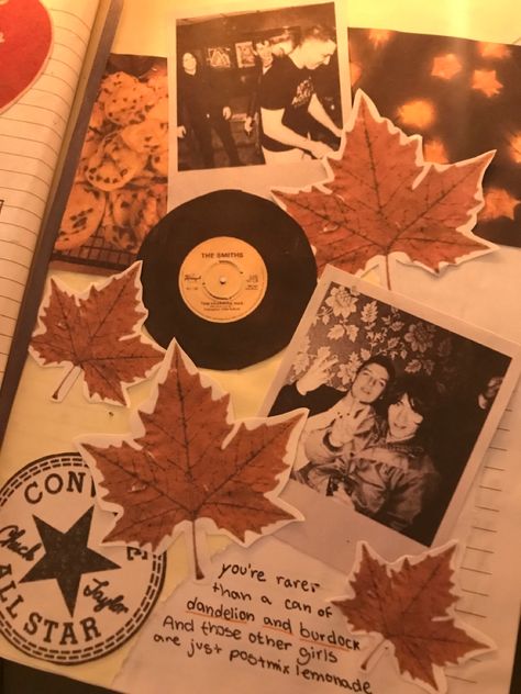 Autumn Aesthetic Journal, Fall Scrapbook Aesthetic, Fall Journal Ideas Aesthetic, Autumn Scrapbook Ideas, Fall Journal Aesthetic, Autumn Journal Page, Fall Scrapbook Ideas, Autumn Journal Ideas, Fall Journal Ideas