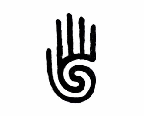 Spiral Hand Tattoo, Communication Drawing, Gaelic Symbols, Native American Tattoo Designs, Spiritual Logo, Earthy Tattoos, Art Is Dead, Healing Symbols, Native American Tattoo