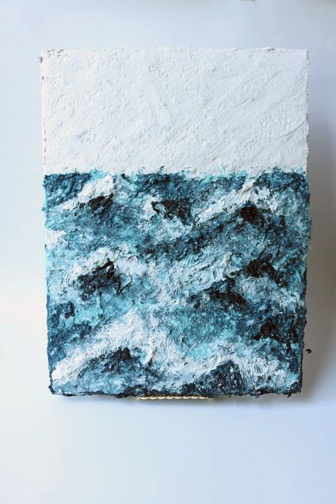 Artsy Textured Canvas with Fast Mâché Paper Mache Canvas Art, Paper Mache Art On Canvas, Mache Art, Paper Mache Art, Textured Canvas, Piece Of Art, Canvas Texture, Art On Canvas, Paper Mache