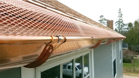 Cape Cod Exterior, Slate Roof Tiles, Diy Exterior, Copper Gutters, Copper Work, How To Install Gutters, Brown House, List Of Questions, Rain Gutters