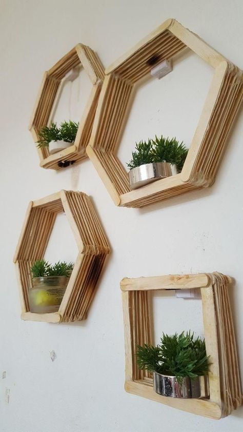 Sticks Diy, Wood Interior, Room Deco, Wall Hanging Diy, Craft Design, Diy Crafts Hacks, Diy Crafts For Home Decor, Cute Room Decor, Decorate Your Room