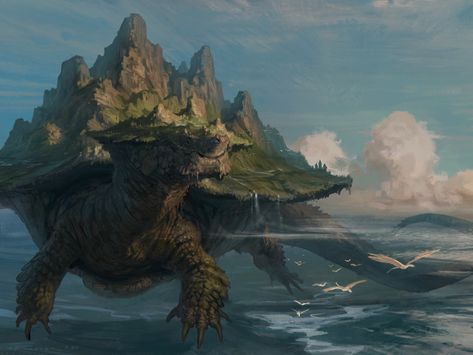 Taran Fiddler, Among The Clouds, Monster Artwork, Fantasy Island, Fantasy Beasts, Image Painting, 다크 판타지, Fantasy Creatures Art, Fantasy Monster