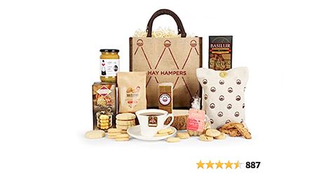 Hay Hampers Afternoon Tea Delights Hamper - Shortbread, Biscotti, Fudge, Fragrant Tea, and More - Gourmet Gift Hampers for Men, Gift Food Hampers for Women Mother's Day Afternoon Tea, Hampers For Men, Afternoon Tea Hamper, Cookies Shortbread, Italian Biscuits, Hampers For Her, Hamper Box, Ginger Biscuits, Traditional Tea