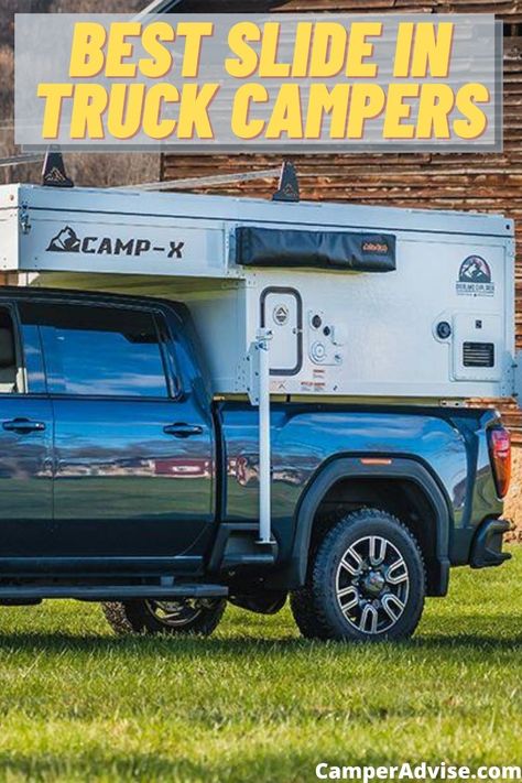 In this article, I have listed 10 Best Slide In Campers. These Slide In Truck Campers are perfect because they are lightweight and have all the amenities. Truck Slide In Camper, Slide In Camper Ideas, Campers For Trucks, Truck Campers Ideas, Slide In Truck Camper Storage Ideas, Slide On Camper, Pick Up Truck Camping, Truck Camper Interior, Slide On Campers