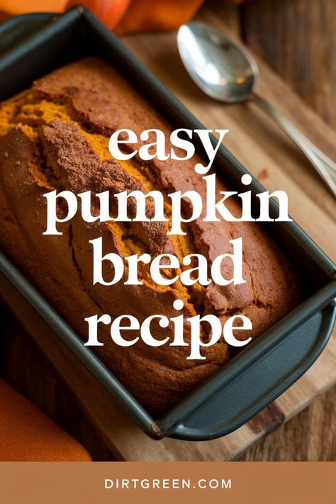 Bake this quick and easy pumpkin bread that’s perfect for fall! With simple ingredients and warm spices, this recipe creates a moist and flavorful loaf everyone will love. #EasyPumpkinBreadRecipe #QuickBaking #FallBreads Pumpkin Bread Recipe With Real Pumpkin, Pumpkin Spice Loaf, Easy Pumpkin Bread Recipe, Easy Pumpkin Bread, Quick Baking, Pumpkin Bread Easy, Pumpkin Tea, Pumpkin Chocolate Chip Bread, Tea Bread