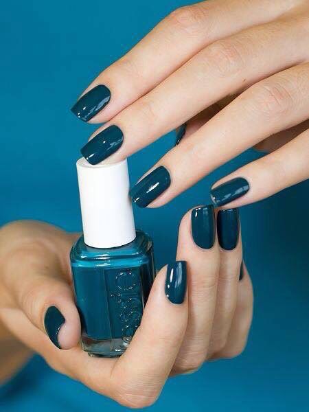 So nice Teal Nails, Purple Nail, Blue Nail Polish, Blue Nail, Essie Nail Polish, Essie Nail, Fall Nail Colors, Manicure Y Pedicure, Fall Nail