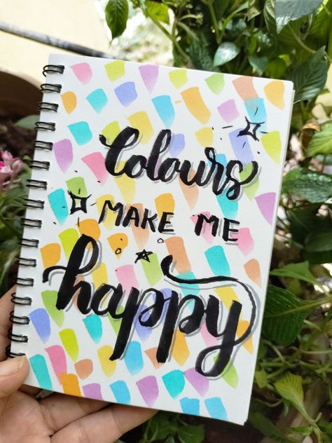 Like n follow for more Calligraphy Quotes Doodles Design, N Calligraphy, Quote In Calligraphy, Boarders Designs For Projects, Craft Drawing, Calligraphy Quotes Doodles, Colourful Background, Mandala Book, Brush Pen Art