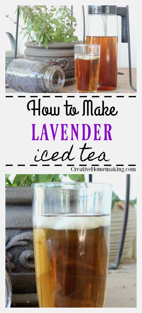 Lavender Iced Tea Recipes, What Can You Do With Lavender, Lavender Iced Tea, Lavender Tea Recipe, Lavender Tea Benefits, Lavender Drinks, Homemade Ice Tea, Lilac Tea, Lavender Drink