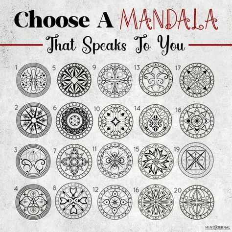 Choose A Mandala And Discover What It Reveals About You Unique Mandala Tattoo, Owl Feather Tattoos, Mandala Quotes, Sacred Geometry Art Mandalas, Mandala Meaning, Sacred Geometry Tattoos, Tattoos Owl, Sacred Geometry Meanings, Tattoos Feather