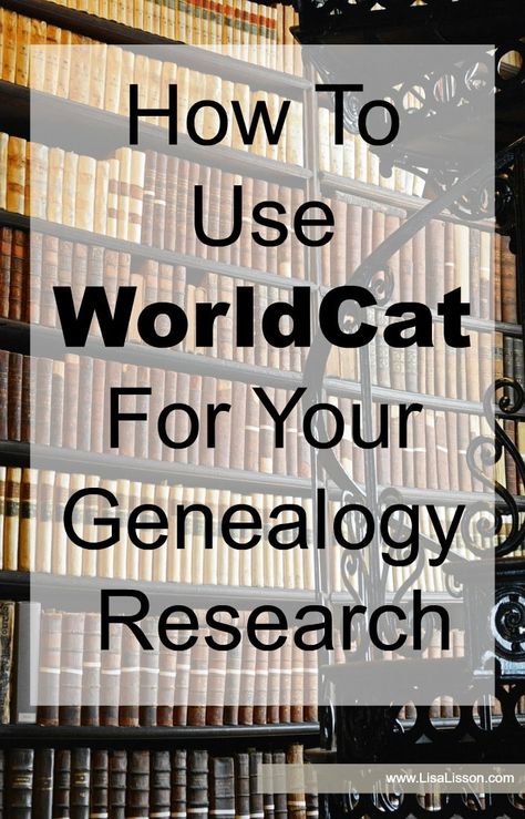 How To Use WorldCat For Your Genealogy Research | Are You My Cousin? Free Genealogy Sites, Genealogy Organization, Irish Genealogy, Genealogy Search, Genealogy Help, Family Tree Research, Genealogy Websites, Ancestry Family Tree, Genealogy Forms