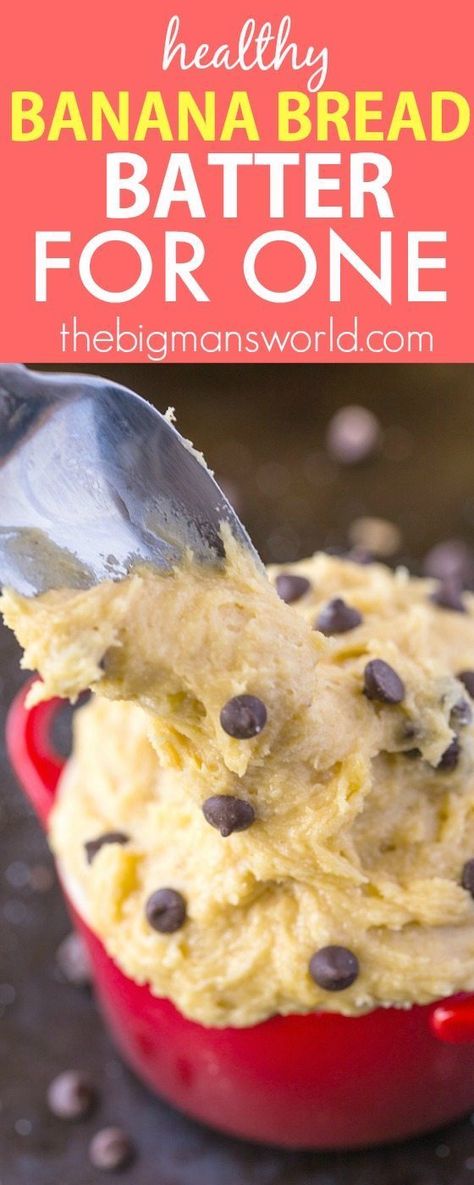 Banana Cookie Dough, Mashed Banana Recipes, Healthy Single Serve Desserts, Healthy Banana Recipes, Banana Cookie, Banana Recipes Overripe, Ripe Banana Recipe, Classic Banana Bread, Healthy Chocolate Recipes