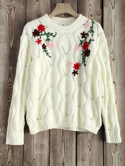 Retro Floral Embroidered Sweater Mens Fashion Cardigan, Mens Fashion Sweaters, Cardigan Design, Embroidery Sweater, Mens Fashion Edgy, Fashion Christmas, Mens Fashion Smart, Mode Boho, Pola Sulam