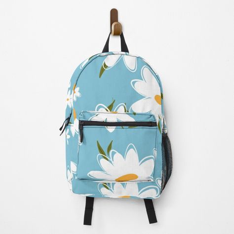 Get my art printed on awesome products. Support me at Redbubble #RBandME: https://www.redbubble.com/i/backpack/Margarida-Daisy-by-nevascka/165620866.K1KHE?asc=u Yellow Daisy, Blue Background, Blue Backgrounds, My Art, Awesome Products, Daisy, Backpacks, Art Prints, Yellow