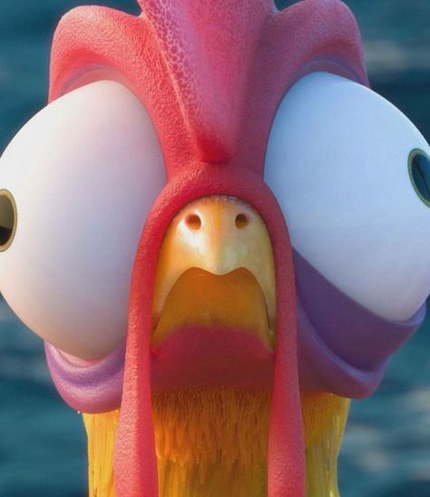 Moana Chicken, Heihei Moana, Hei Hei Moana, Chicken Painting, Rooster Art, Chicken Art, Disney Moana, Birthday Meme, Cute Disney Wallpaper