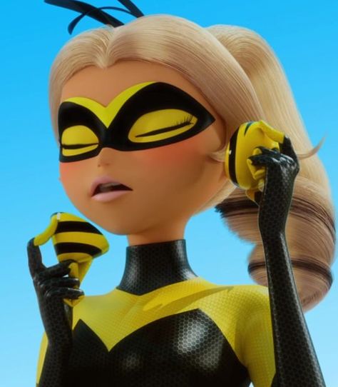 Queen Bee | Miraculous Ladybug S2 | Ep 21 Queen Bee Miraculous, Miraculous Ladybug Queen Bee, Miracules Ladybug, Bee Miraculous, Mysterious Things, Bee Icon, Chloe Bourgeois, Teen Shows, Hawk Moth