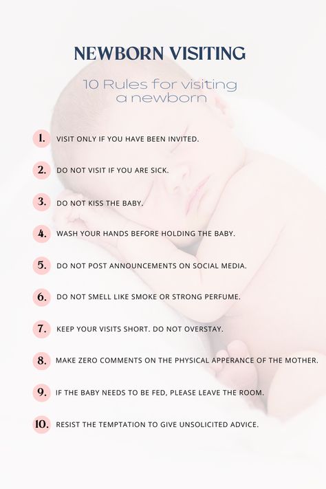 Newborn Visiting Rules For Visiting A Newborn At Hospital, Visiting My Newborn Rules, Newborn Dos And Donts, Rules For My Newborn, List Of Rules For Visiting Newborn, Newborn Safety Tips, Visiting A Newborn Rules, Setting Boundaries With A Newborn, How To Coparent With A Newborn