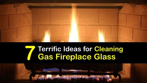 Gas Fireplace Glass - Tips for Cleaning Glass on Gas Fireplaces Clean Gas Fireplace, Vented Gas Fireplace, Fireplace Windows, Fireplace Glass Doors, Fireplace Glass, Propane Fireplace, Clean Fireplace, Gas Fireplaces, Fireplace Doors