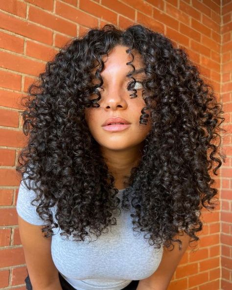 Long Layered Curly Hair, Layered Curly Haircuts, 3c Curly Hair, 3c Natural Hair, Natural Curly Hair Cuts, Highlights Curly Hair, Layered Curly Hair, Cute Curly Hairstyles, Beautiful Curly Hair