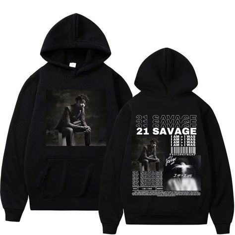 Rapper 21 Savage Music Album Graphic Hoodie Autumn Winter High Quality Fleece Sweatshirt Men's Women's Fashion Hip Hop Pullovers Blue-XXXL 21 Savage Music, Streetwear Hoodie, 21 Savage, Black White Yellow, Hip Hop Streetwear, Sweatshirt Vintage, Fleece Sweatshirt, Music Album, Vintage Streetwear