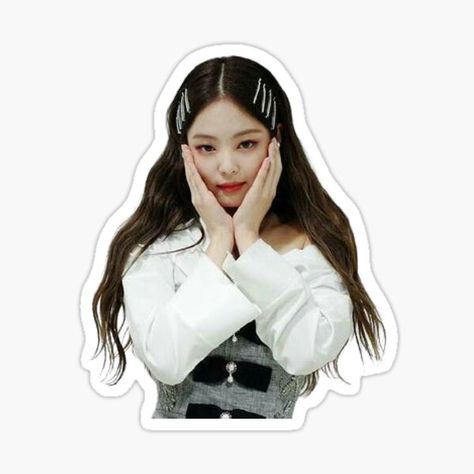 Jennie Sticker Printable, Blackpink Stickers Printable, Black Pink Stickers, Bp Stickers, Black Pink Jennie, Blackpink Stickers, Kpop Wishlist, Pink Jennie, Sticker Kpop