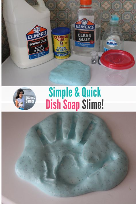 Dish Soap Slime Recipe, Dish Soap Slime, Art Stations, Bubblegum Slime, Soap Slime, Slime Ingredients, Easy Slime Recipe, Slime Recipes, Homemade Laundry Detergent